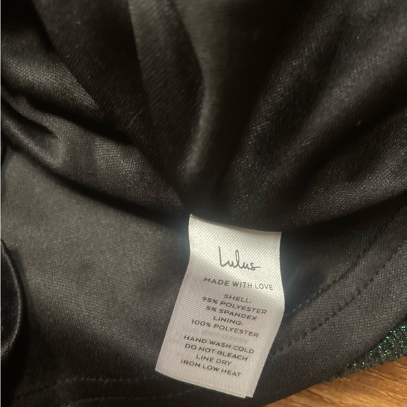 Prom NEW Lulu’s Teal Green Blue Sparkle One Shoulder Event Dress -S- Dance - Picture 2 of 4